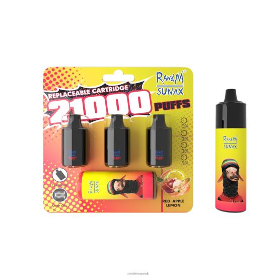 RandM Sunax 21000 Airflow Control Pod Replaceable Vape Device 1Pc Lush Ice 642PN266 R and M UK