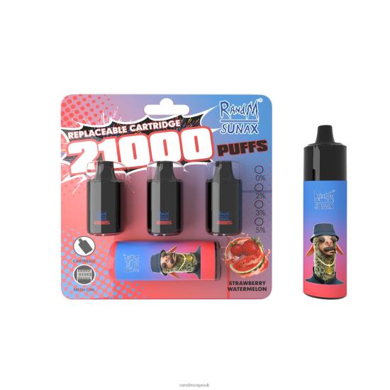RandM Sunax 21000 Airflow Control Pod Replaceable Vape Device 1Pc Lush Ice 642PN266 R and M UK