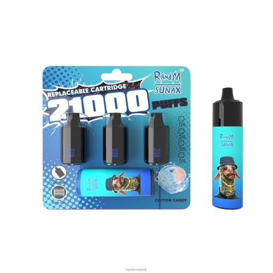 RandM Sunax 21000 Airflow Control Pod Replaceable Vape Device 1Pc Lush Ice 642PN266 R and M UK