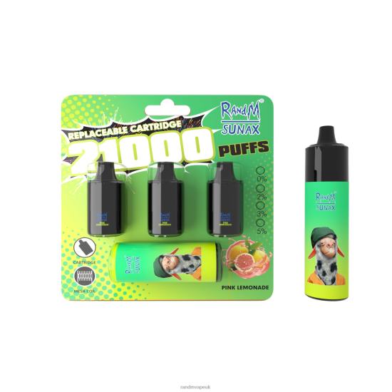 RandM Sunax 21000 Airflow Control Pod Replaceable Vape Device 1Pc Lush Ice 642PN266 R and M UK