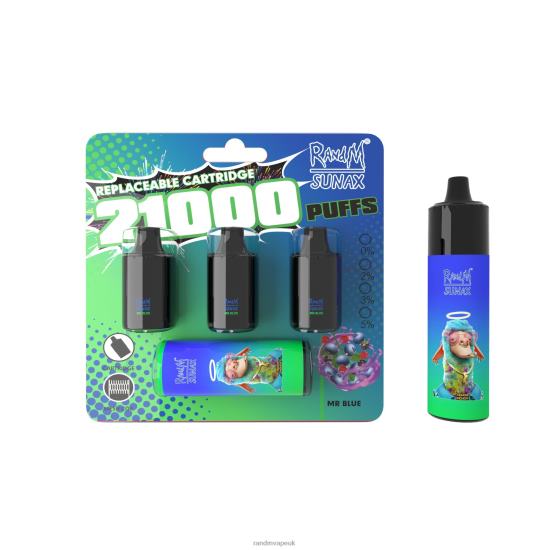 RandM Sunax 21000 Airflow Control Pod Replaceable Vape Device 1Pc Strawberry Donut 642PN267 R and M Vape UK
