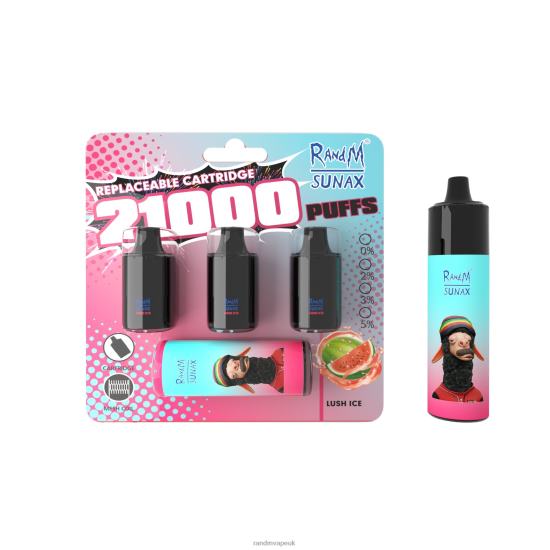 RandM Sunax 21000 Airflow Control Pod Replaceable Vape Device 1Pc Strawberry Donut 642PN267 R and M Vape UK