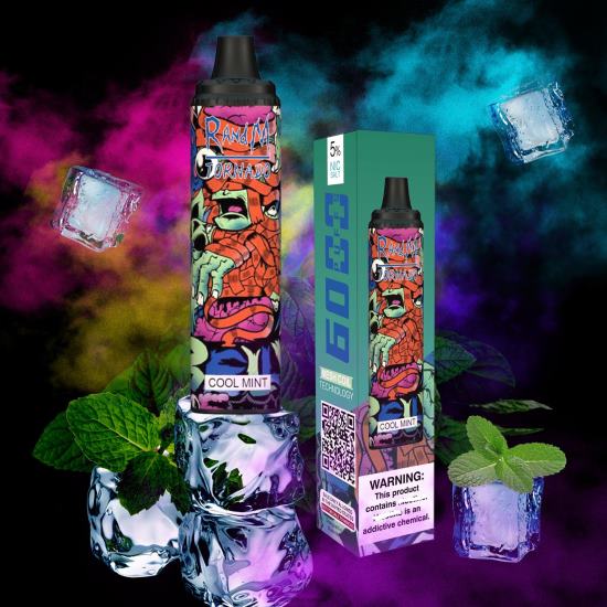 RandM Tornado 6000 Airflow Control Vape Pod Device 1Pc Cool Mint 642PN282 RandM London