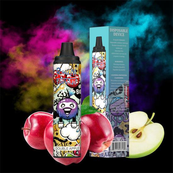 RandM Tornado 6000 Airflow Control Vape Pod Device 1Pc Double Apple 642PN298 R and M Vape Wholesale UK