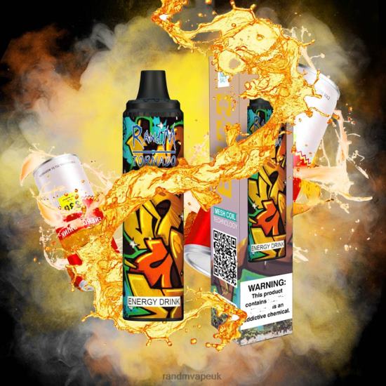 RandM Tornado 6000 Airflow Control Vape Pod Device 1Pc Energy Drink 642PN283 RandM Vape Flavours