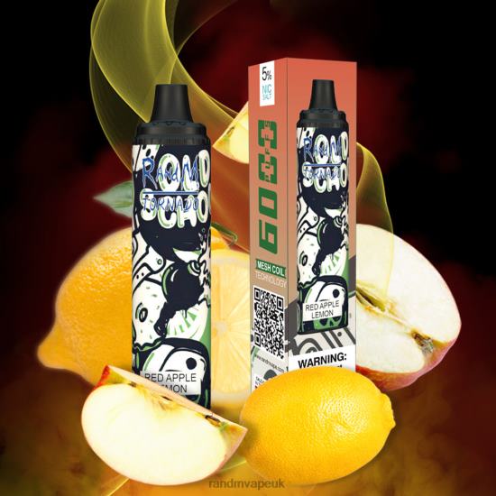 RandM Tornado 6000 Airflow Control Vape Pod Device 1Pc Red Apple Lemon 642PN279 R and M Sales