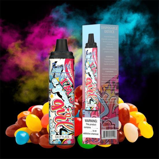 RandM Tornado 6000 Airflow Control Vape Pod Device 1Pc Skittles 642PN294 RandM Vape Nicotine
