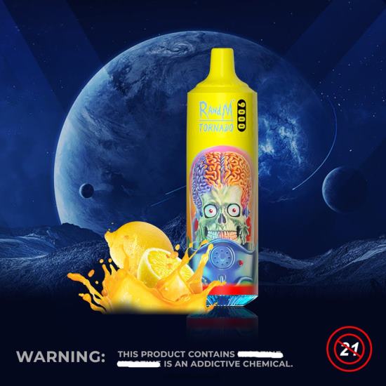 RandM Tornado 9000 Vape Pod Device 1Pc Version 2 Lemon&Lime 642PN152 RandM London