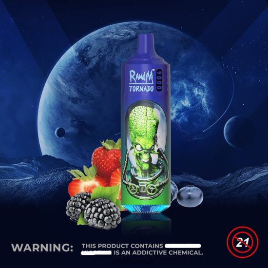 RandM Tornado 9000 Vape Pod Device 1Pc Version 2 Mixed Berries 642PN141 RandM Vape UK