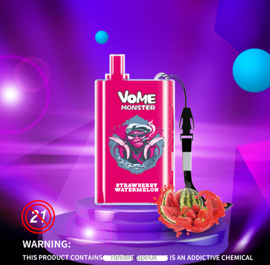 RandM Vome Monster 10000 Airflow Control Vape Pod Device 1Pc Lush Ice 642PN277 R and M Vape UK