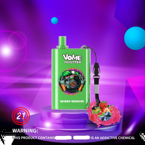 RandM Vome Monster 10000 Airflow Control Vape Pod Device 1Pc Mixed Berries 642PN278 R and M Vape Wholesale UK