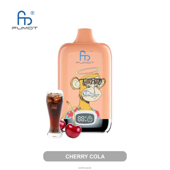 Fumot Original RandM Digital Box 12000 Battery And Liquid Display Vape Device Cherry Cola 642PN16 R and M UK
