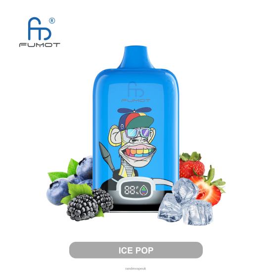 Fumot Original RandM Digital Box 12000 Battery And Liquid Display Vape Device Ice Pop 642PN10 RandM Vape Sale