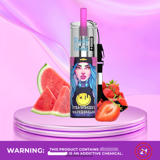 RandM Tornado 10000 Plus Airflow Control Vape Device 1Pc Blue Sour Raspberry 642PN83 RandM Vape Flavours