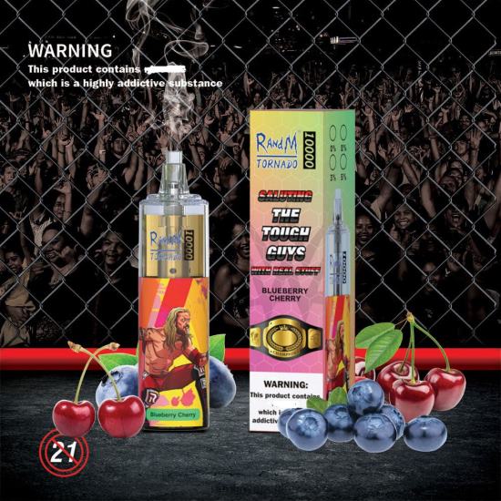 RandM Tornado 10000 Airflow Control Vape Device 1Pc Blueberry Cherry 642PN103 RandM Vape Flavours