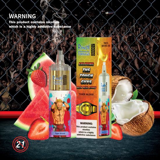RandM Tornado 10000 Airflow Control Vape Device 1Pc Blueberry Sour Raspberry 642PN120 RandM Vape Sale