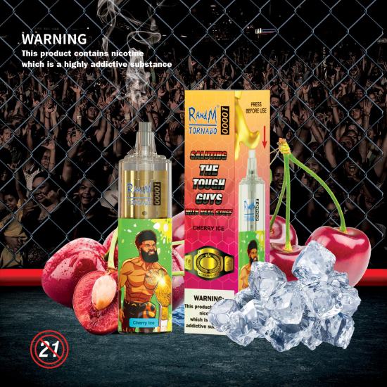 RandM Tornado 10000 Airflow Control Vape Device 1Pc Cherry Ice 642PN124 RandM Vape Nicotine