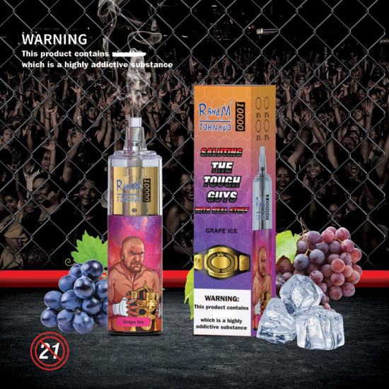 RandM Tornado 10000 Airflow Control Vape Device 1Pc Grape Ice 642PN109 R and M Sales