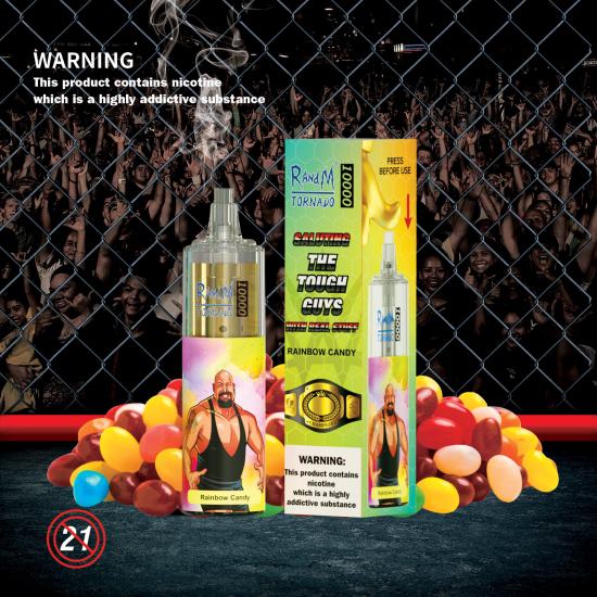 RandM Tornado 10000 Airflow Control Vape Device 1Pc Grape Ice 642PN109 R and M Sales