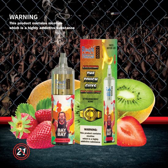 RandM Tornado 10000 Airflow Control Vape Device 1Pc Grape Ice 642PN109 R and M Sales