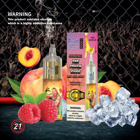RandM Tornado 10000 Airflow Control Vape Device 1Pc Grape Ice 642PN109 R and M Sales