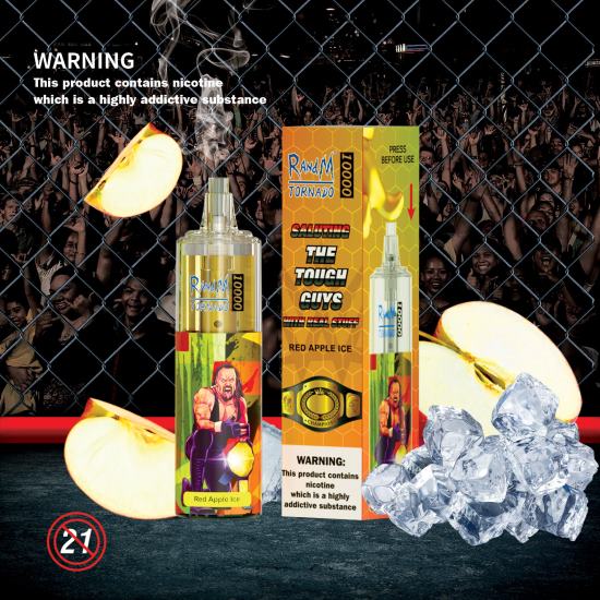 RandM Tornado 10000 Airflow Control Vape Device 1Pc Grape Ice 642PN109 R and M Sales