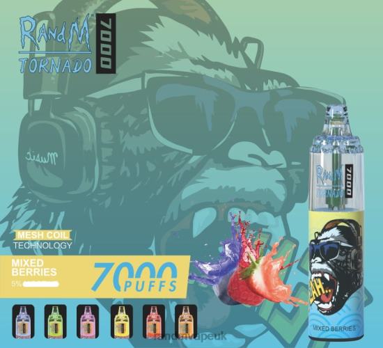 RandM Tornado 7000 Airflow Control Vape Device 1Pc Banana Milkshake 642PN177 R and M Vape UK