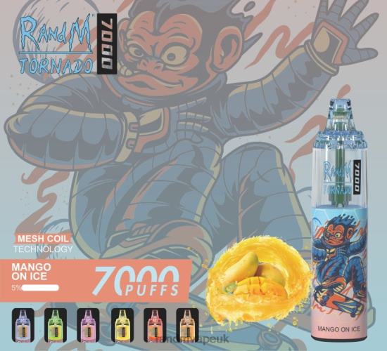 RandM Tornado 7000 Airflow Control Vape Device 1Pc Banana Milkshake 642PN177 R and M Vape UK