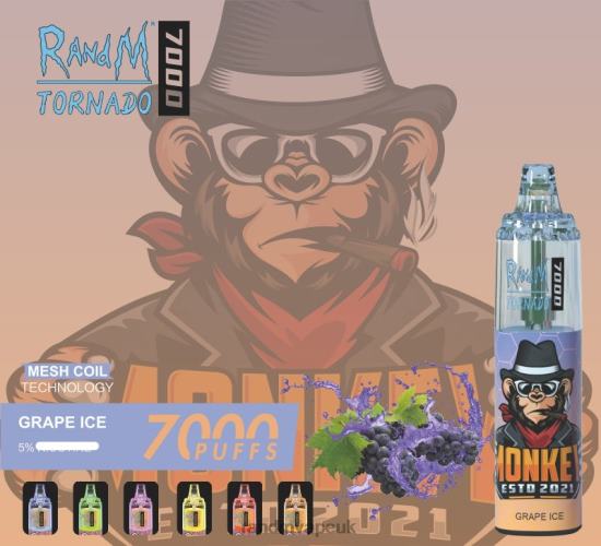 RandM Tornado 7000 Airflow Control Vape Device 1Pc Banana Milkshake 642PN177 R and M Vape UK