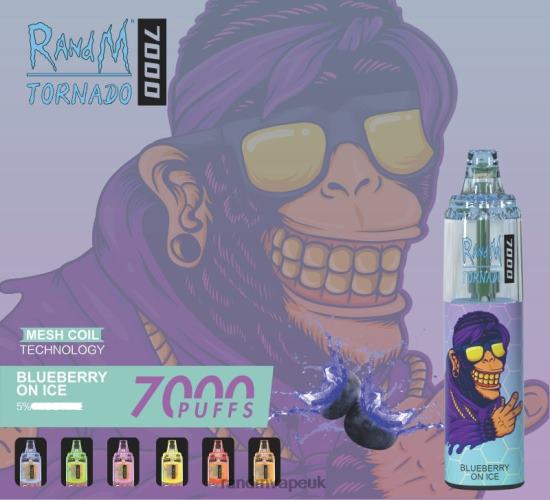 RandM Tornado 7000 Airflow Control Vape Device 1Pc Mixed Berries 642PN176 R and M UK