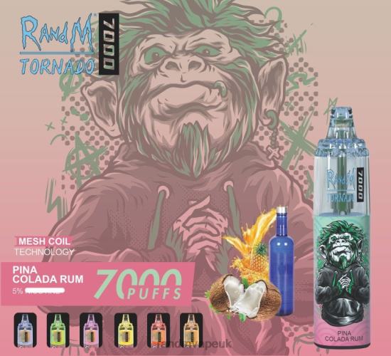 RandM Tornado 7000 Airflow Control Vape Device 1Pc Mixed Berries 642PN176 R and M UK