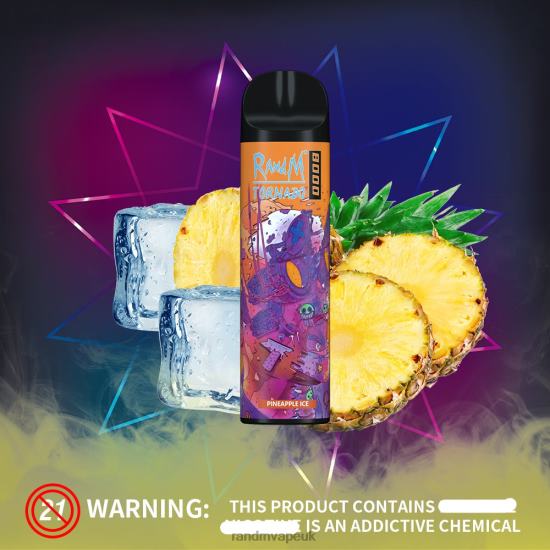 RandM Tornado 8000 Airflow Control Vape Device 1Pc Banana Ice 642PN247 R and M Vape UK
