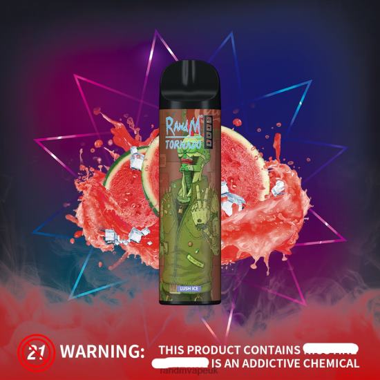 RandM Tornado 8000 Airflow Control Vape Device 1Pc Lush Ice 642PN236 R and M UK