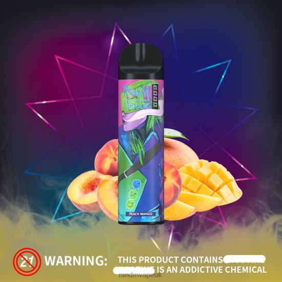 RandM Tornado 8000 Airflow Control Vape Device 1Pc Peach Mango 642PN251 RandM Vape UK
