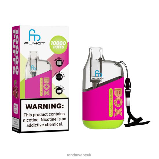 Fumot Original RandM Tornado Box 10000 Airflow Control Vape Device 1Pc Cherry Lychee 642PN98 R and M Vape Wholesale UK