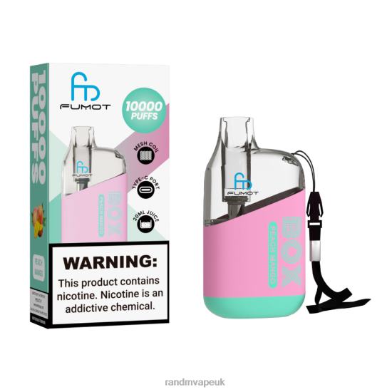Fumot Original RandM Tornado Box 10000 Airflow Control Vape Device 1Pc Grape Ice 642PN89 R and M Sales