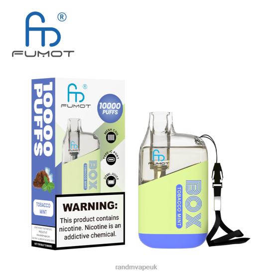 Fumot Original RandM Tornado Box 10000 Airflow Control Vape Device 1Pc Grape Ice 642PN89 R and M Sales