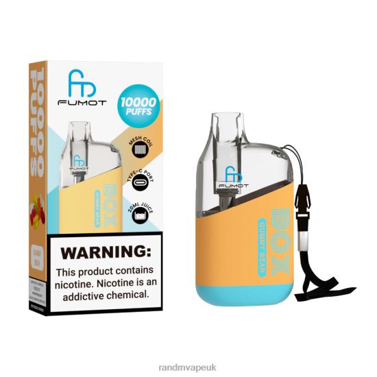Fumot Original RandM Tornado Box 10000 Airflow Control Vape Device 1Pc Kiwi Passion Fruit Guava 642PN97 R and M Vape UK